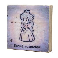 Holzbild - Farbig ausmalen