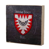 Holzbild - Meine Stadt Kiel (Steel)