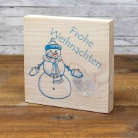 Holzbild - Snowman