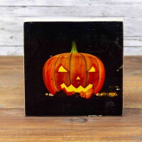 Holzbild - Halloween