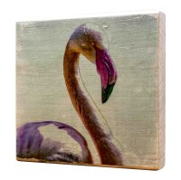 Holzbild - Flamingo II