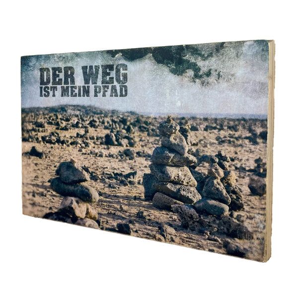 Holzbild - Der Weg