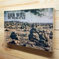 Holzbild - Der Weg