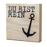 Holzbild - Du bist mein Anker