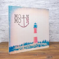 Holzbild - Moin Moin (Sylt) 30x30 cm