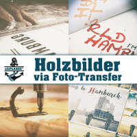 Holzbild - Hamburg Forever 10x10 cm