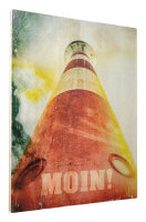 Holzbild - Leuchtturm - Moin 30x40 cm