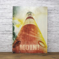Holzbild - Leuchtturm - Moin 30x40 cm