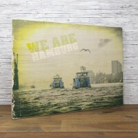 Holzbild - We are Hamburg 30x40