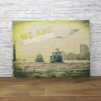 Holzbild - We are Hamburg 30x40