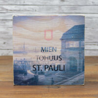 Holzbild - MIEN TOHUUS - St. Pauli 10x10 cm
