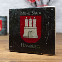 Holzbild - Meine Stadt Hamburg (Steel) 10x10 cm