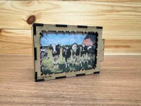 elbPUZZLE No. 30 - Tierwelten: Kühe - Fractale Edition / Standard / 15x21 cm / 92 Teile