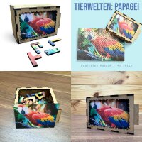 elbPUZZLE No. 55 - Tierwelten: Papagei - Fractale Edition