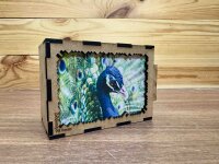 elbPUZZLE No. 57 - Tierwelten: Pfau - Fractale Edition