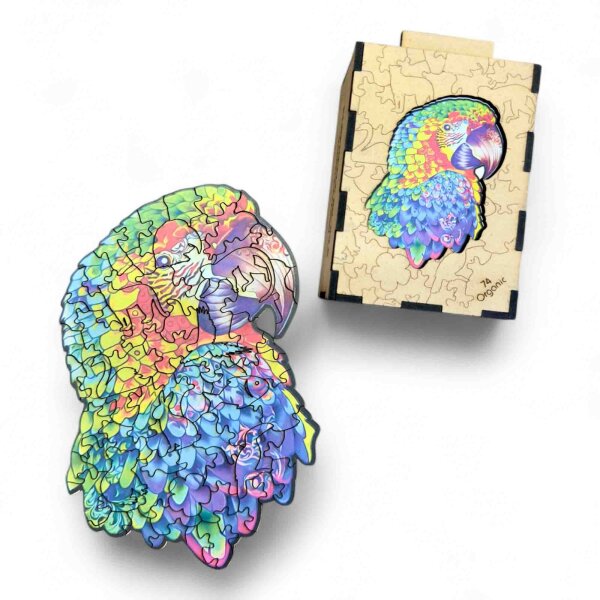 elbPUZZLE No. 59 - Mandala Papagei - Organic Edition