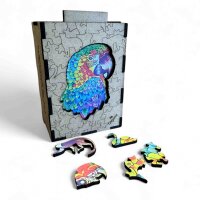 elbPUZZLE No. 59 - Mandala Papagei - Organic Edition