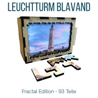 elbPUZZLE No. 68 - Leuchtturm Blavand - Fractal Edition