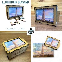 elbPUZZLE No. 68 - Leuchtturm Blavand - Fractal Edition