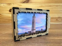 elbPUZZLE No. 68 - Leuchtturm Blavand - Fractal Edition