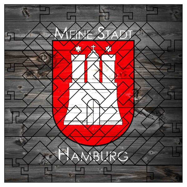 elbPUZZLE No. 54 - Meine Stadt Hamburg - Fractale Edition