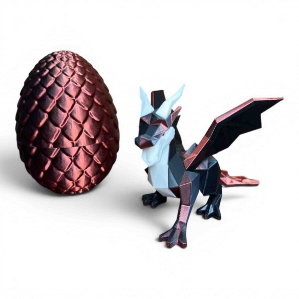 ?Low Poly Drachen Majestic Puzzle mit Drachenei - 27 Teile