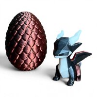 ?Low Poly Drachen Baby Puzzle mit Drachenei - 11 Teile