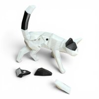 ?Low Poly Katze Walking Cat Puzzle - 24 Teile